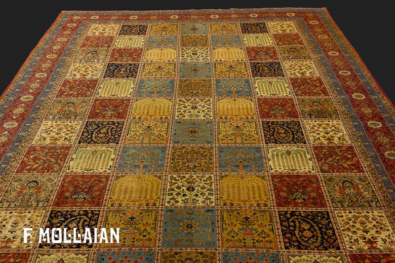 Persian Tehran Part Silk Carpet n°:98434512
